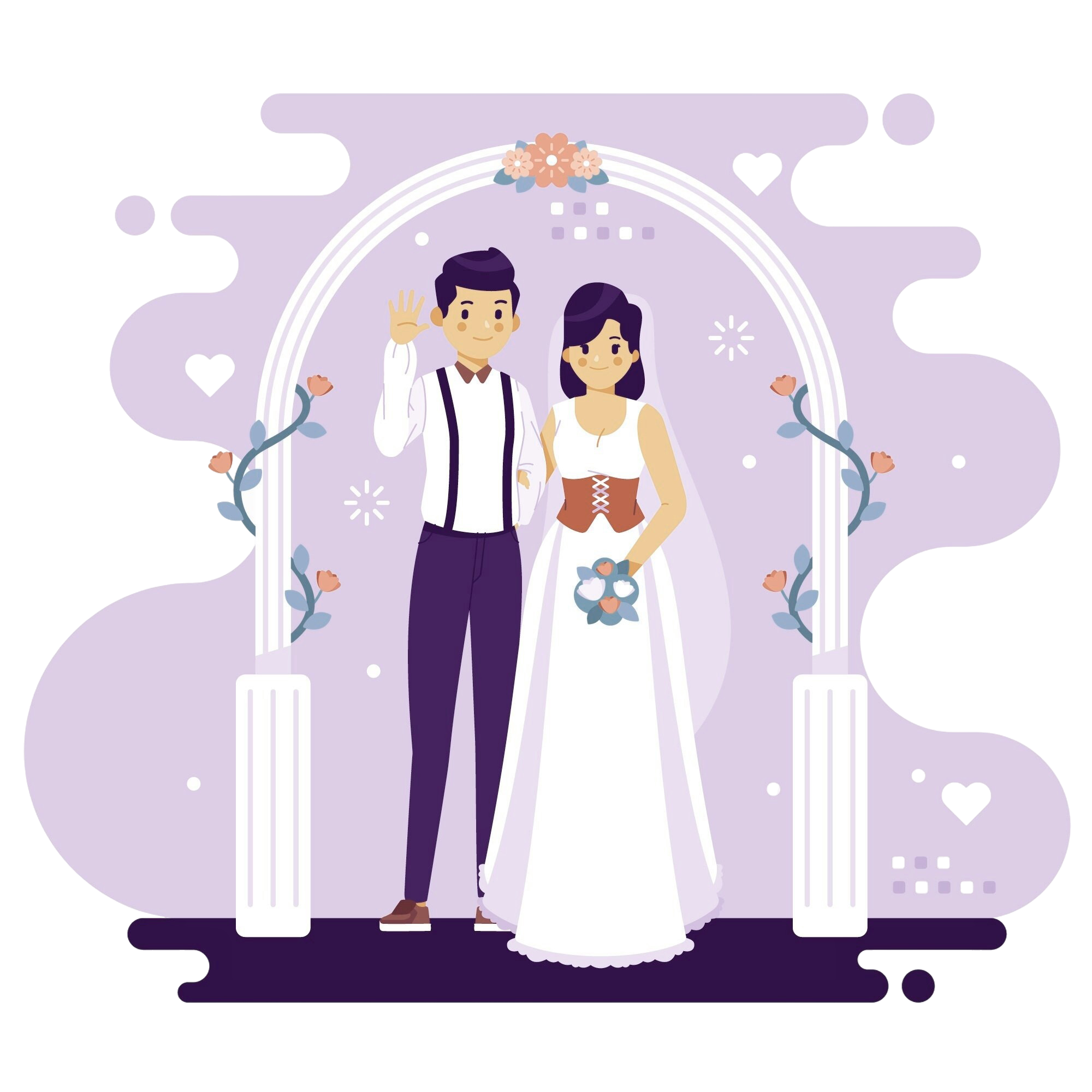 Indian Wedding Illustration